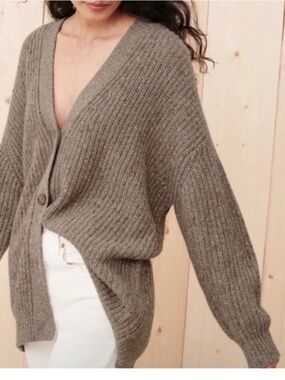 Jenni Kayne 100% Cashmere Cocoon Cardigan XS oversized